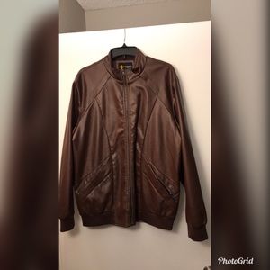Faux Leather Men’s Motorcycle Jacket